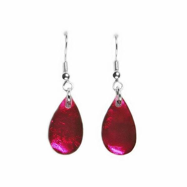 Pink Flower Petal Fish Hook Earrings | The Jewellery Stop