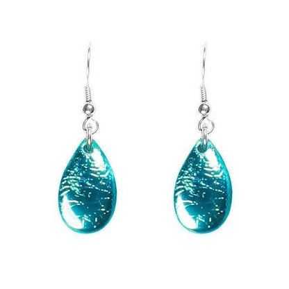 Sky Flower Petal Fish Hook Earrings | The Jewellery Stop
