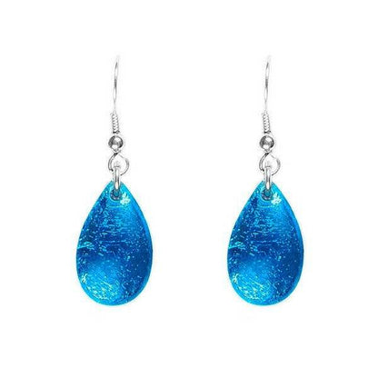 Turquoise Flower Petal Fish Hook Earrings | The Jewellery Stop