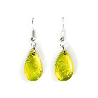 Yellow Flower Petal Fish Hook Earrings | The Jewellery Stop