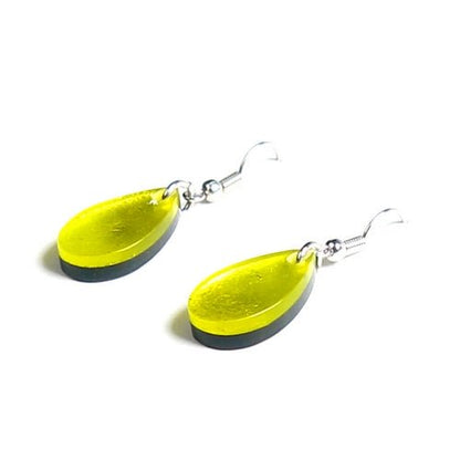 Yellow Flower Petal Fish Hook Earrings | The Jewellery Stop