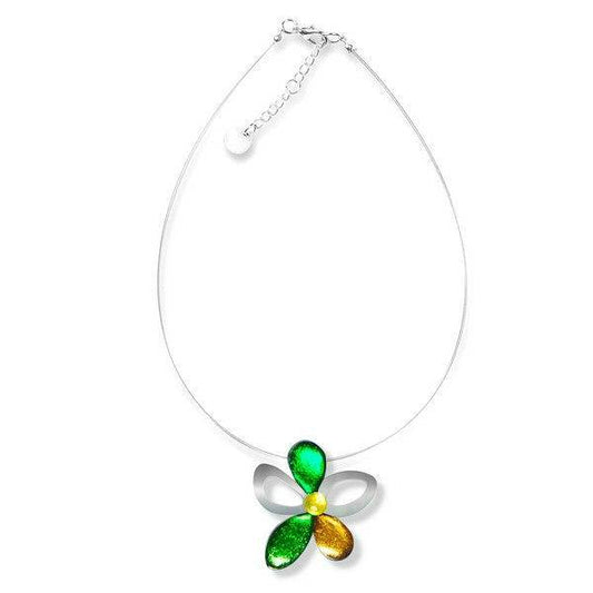 Eden Eclectic Flower Pendant on Wire | The Jewellery Stop