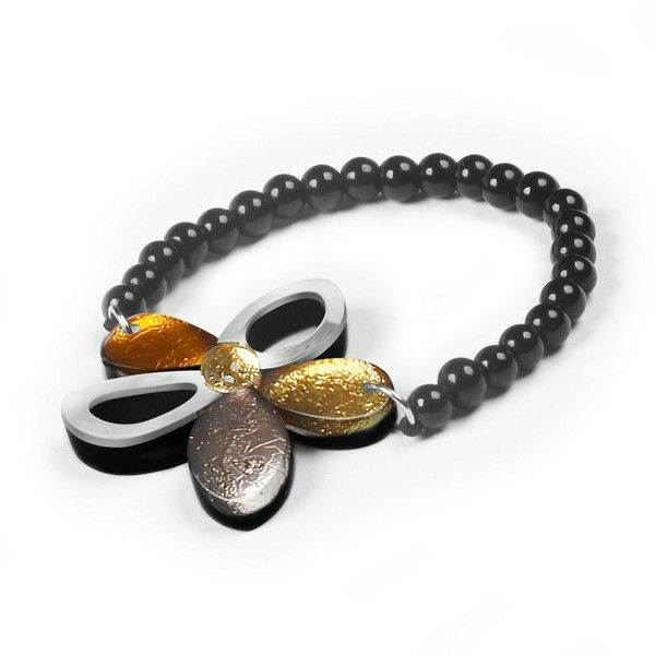 Metallics Eclectic Flower Bracelet | The Jewellery Stop