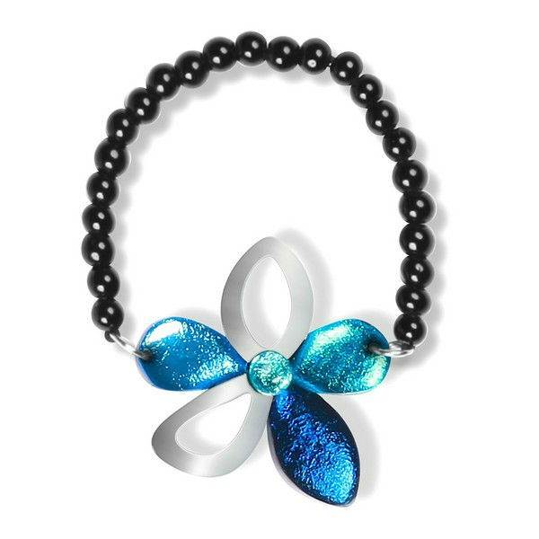 Ocean Eclectic Flower Bracelet