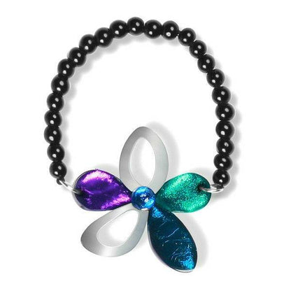 Peacock Eclectic Flower Bracelet | The Jewellery Stop