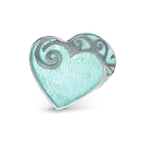 Aqua Eclectic Heart Ring | The Jewellery Stop