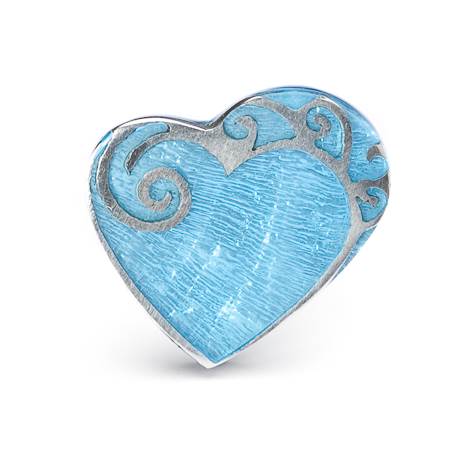 Navy Eclectic Heart Ring