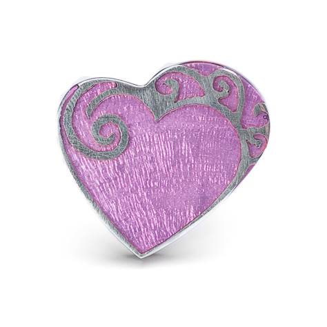 Purple Eclectic Heart Ring | The Jewellery Stop