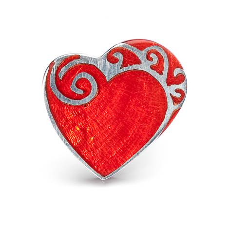 Red Eclectic Heart Ring | The Jewellery Stop