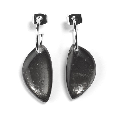 Black Eclectic Creole Earrings | The Jewellery Stop
