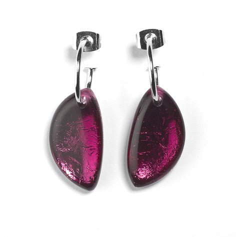 Pink Eclectic Creole Earrings | The Jewellery Stop