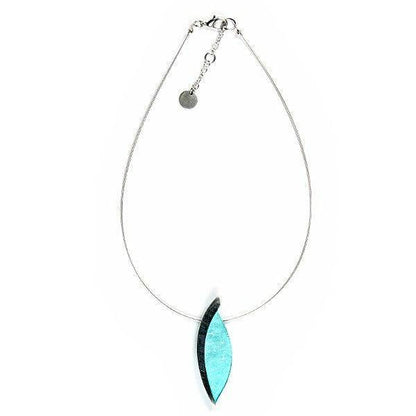 Aqua Angel Wing Pendant | The Jewellery Stop