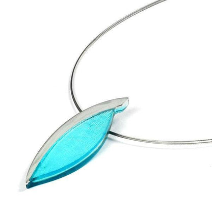 Aqua Angel Wing Pendant | The Jewellery Stop