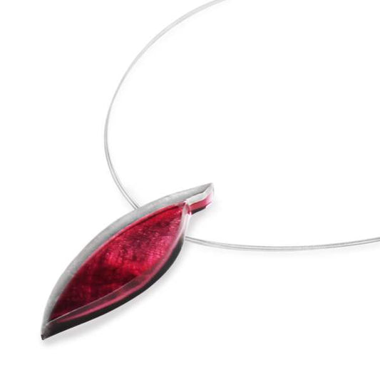 Plum Angel Wing Pendant | The Jewellery Stop