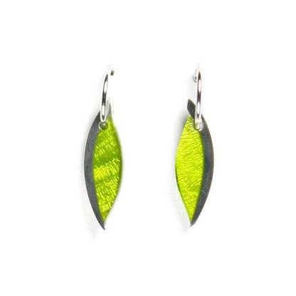 Peridot Angel Wing Creole Earrings | The Jewellery Stop