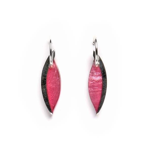 Pink Angel Wing Creole Earrings | The Jewellery Stop