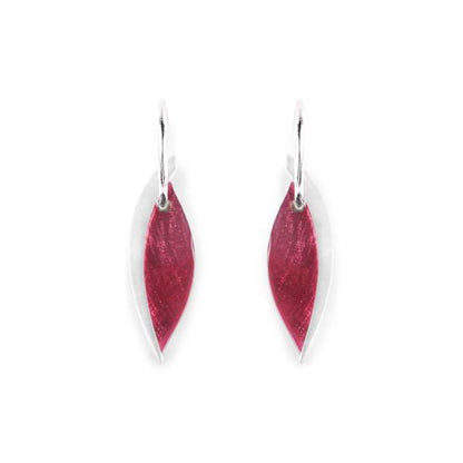 Plum Angel Wing Creole Earrings | The Jewellery Stop