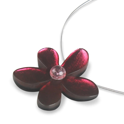 Raspberry Flower Large Pendant | The Jewellery Stop