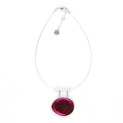 Pink Hanging Loop Pendant | The Jewellery Stop