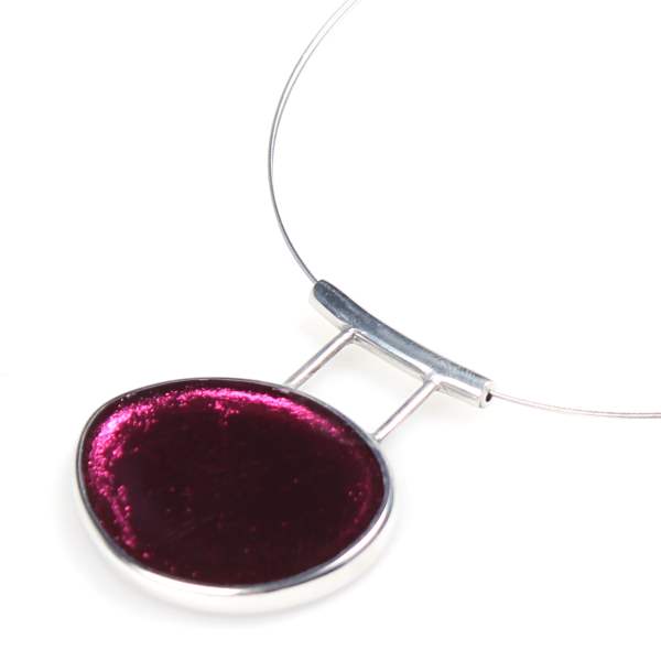Pink Hanging Loop Pendant | The Jewellery Stop