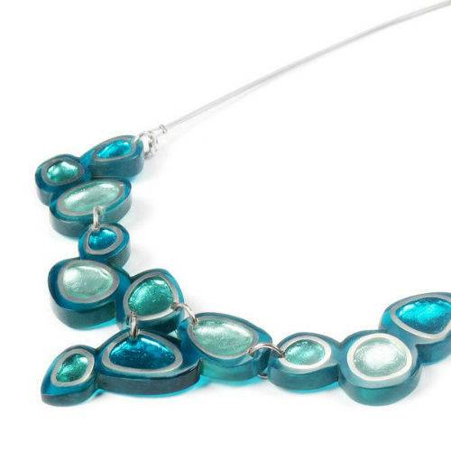 Aqua Bubbles Necklace