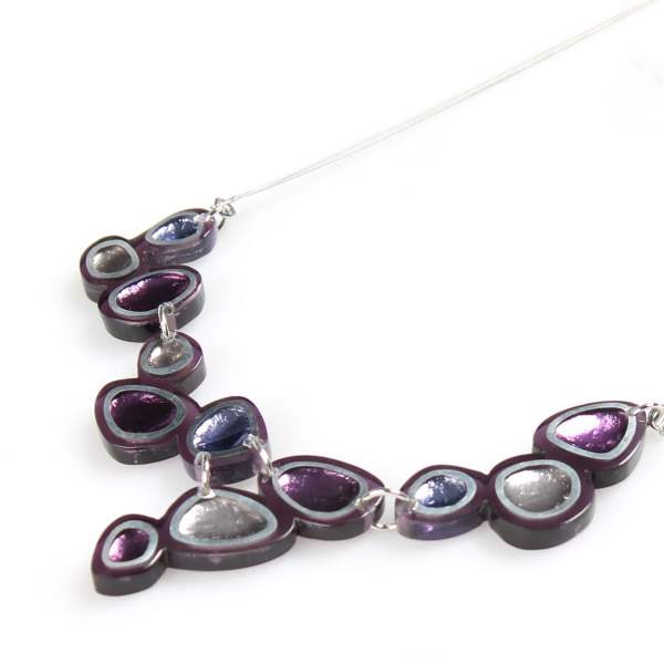 Purple Bubbles Necklace