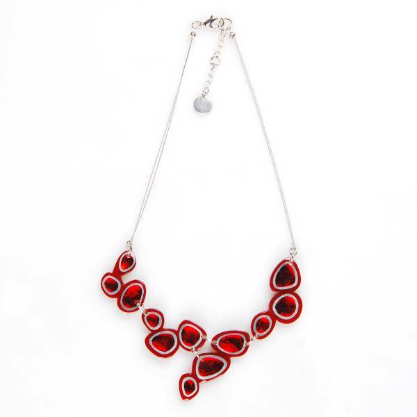Red Bubbles Necklace