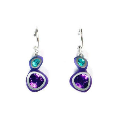 Peacock Bubbles Creole Earrings | The Jewellery Stop