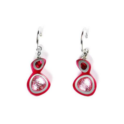 Raspberry Bubbles Creole Earrings | The Jewellery Stop