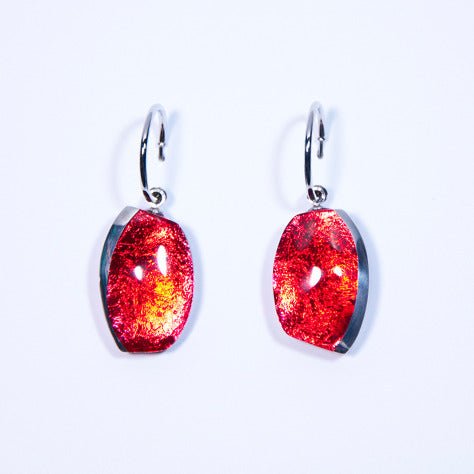 Red Bridge Creole Earrings | The Jewellery Stop