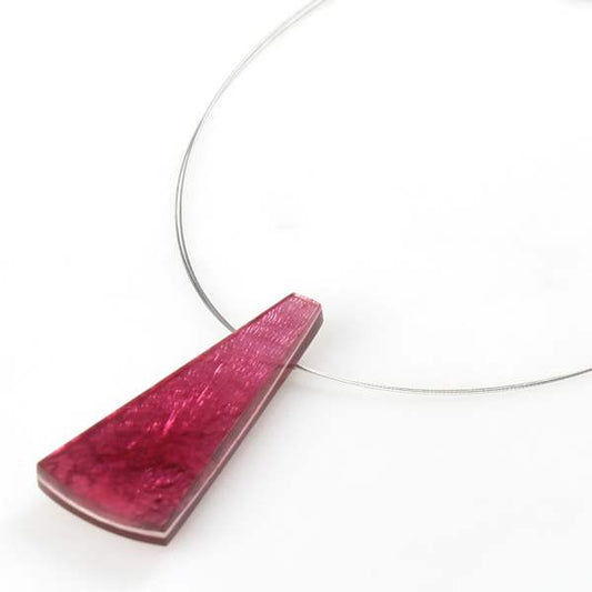 Pink Deco Fan Pendant | The Jewellery Stop