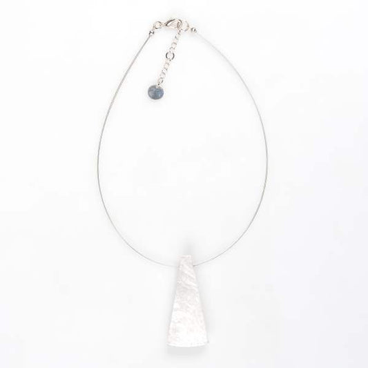 White Deco Fan Pendant | The Jewellery Stop