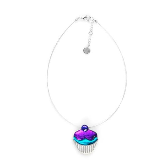Peacock Cupcake Pendant | The Jewellery Stop