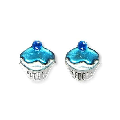 Ocean Cupcake Stud Earrings