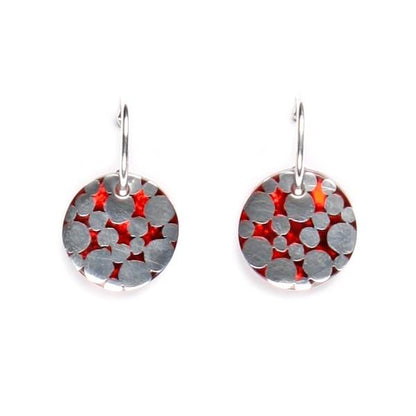 Red Dalmatian Creole Earrings | The Jewellery Stop