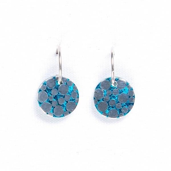 Turquoise Dalmatian Creole Earrings | The Jewellery Stop