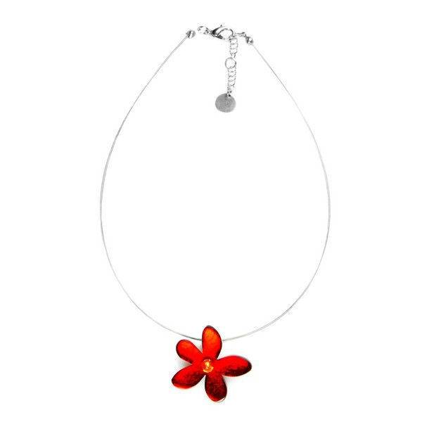 Red Flower Small Pendant | The Jewellery Stop