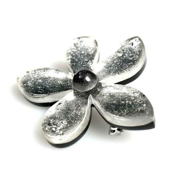 Silver Flower Brooch | The Jewellery Stop