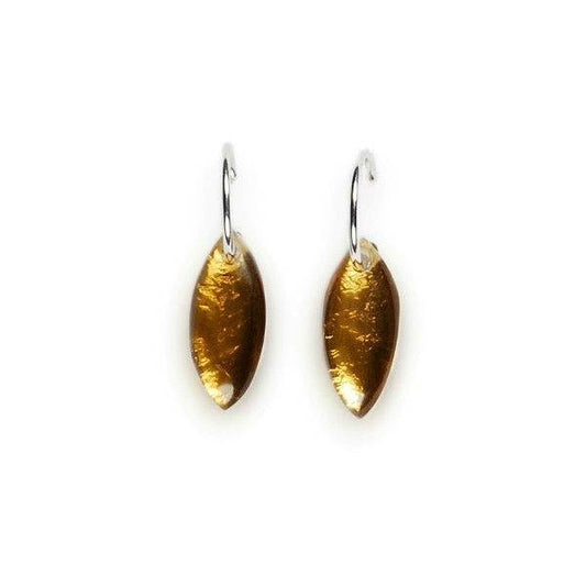 Gold Petal Creole Earrings | The Jewellery Stop