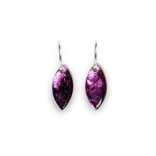 Purple Petal Creole Earrings | The Jewellery Stop