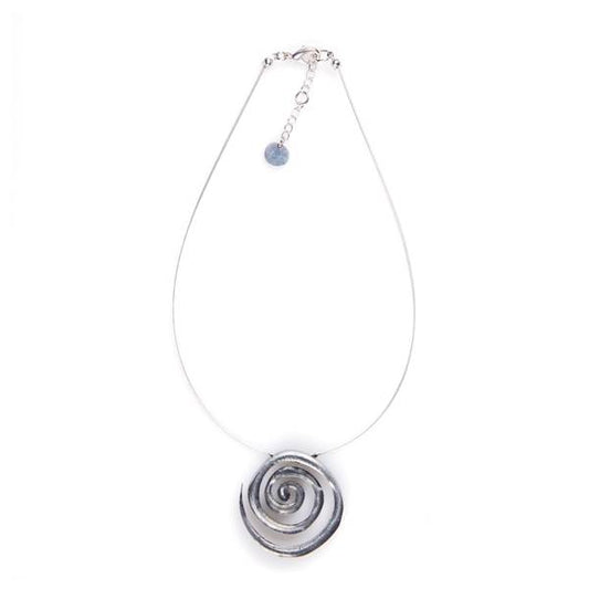 Charcoal Spirals pendant | The Jewellery Stop