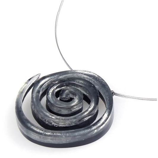 Charcoal Spirals pendant | The Jewellery Stop