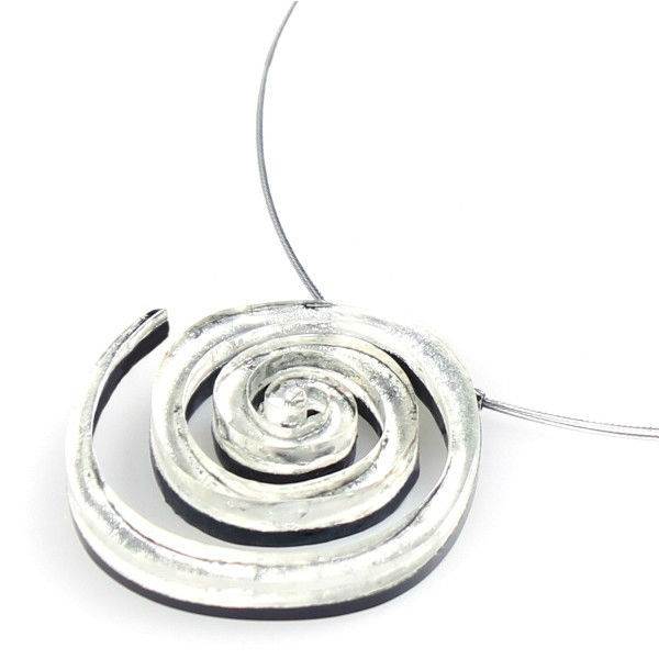 Silver Spirals pendant