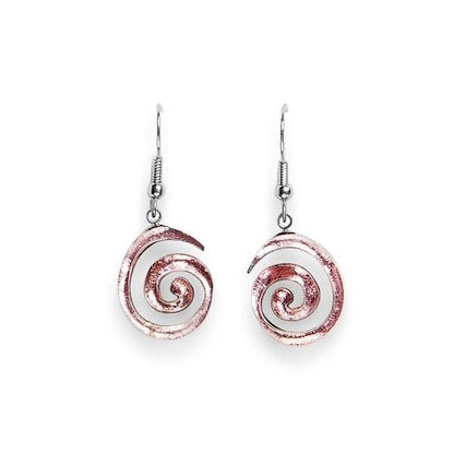 Rose Spirals Fish Hook Earrings | The Jewellery Stop