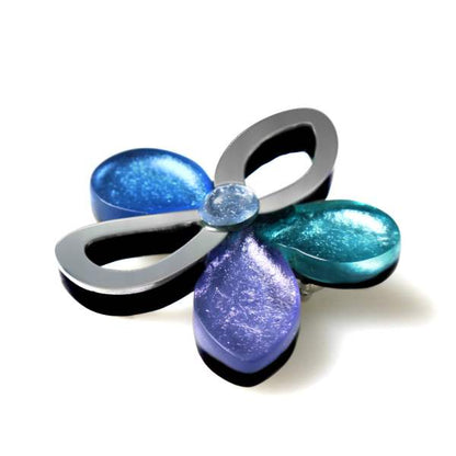 Ocean Mist Eclectic Flower Brooch | The Jewellery Stop
