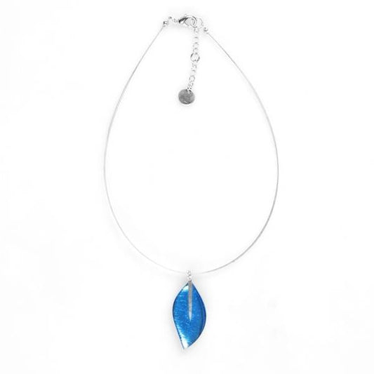 Blue Assorted Leaf pendant | The Jewellery Stop