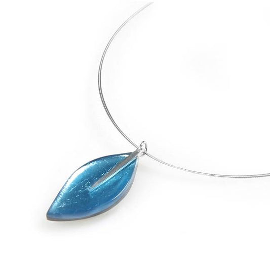 Blue Assorted Leaf pendant | The Jewellery Stop