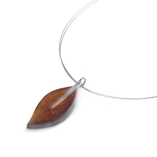 Chocolate Assorted Leaf pendant | The Jewellery Stop