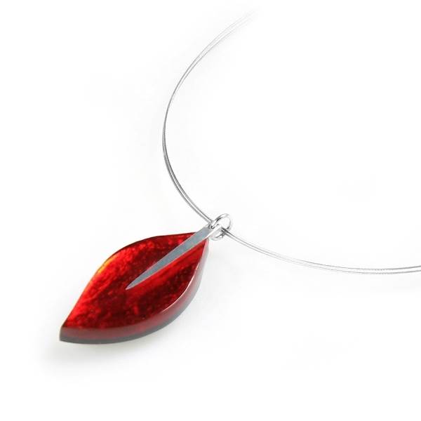 Red Assorted Leaf pendant