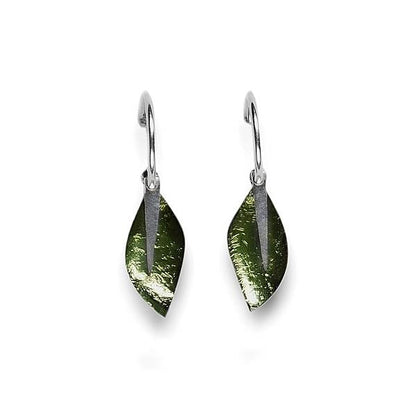Moss Assorted Leaf Creole Earrings | The Jewellery Stop